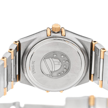 Omega Stainless Steel 18K Yellow Gold 22mm Constellation Quartz Watch White 1362.30 4 of 4