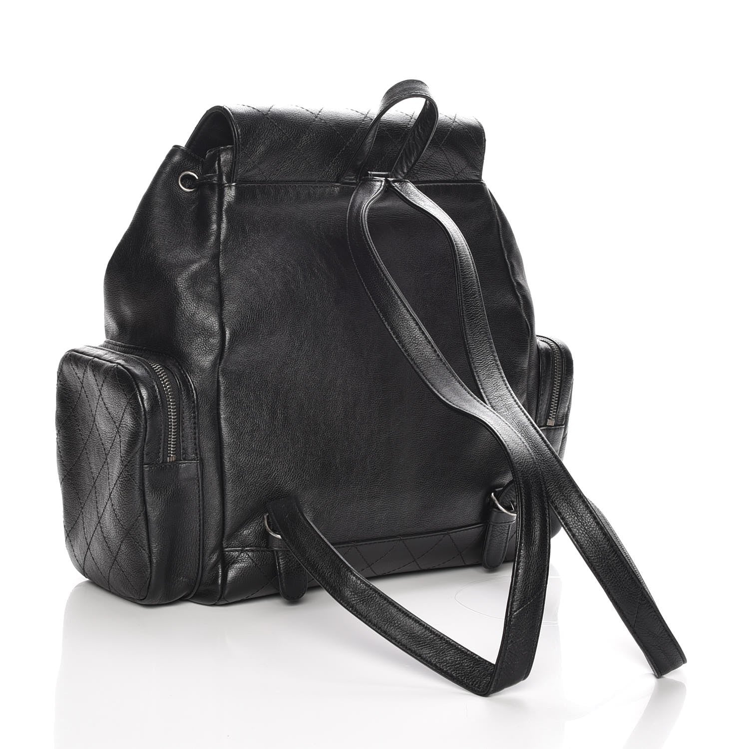 Chanel Grained Calfskin Pocket Backpack Black 3 of 7