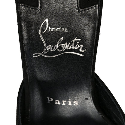 Christian Louboutin Veau Velours Condora 85 Mules 37 Black 7 of 8