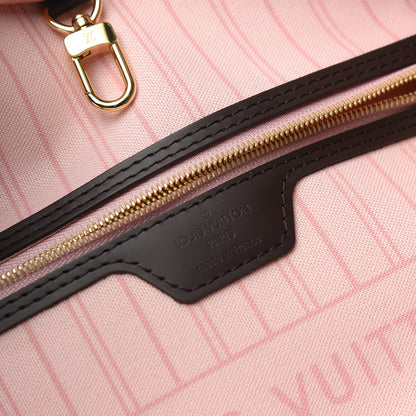 Louis Vuitton Damier Ebene Neo Neverfull MM Rose Ballerine 8 of 9