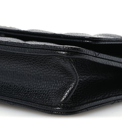Chanel Caviar Quilted Wallet on Chain WOC Black 11 of 12