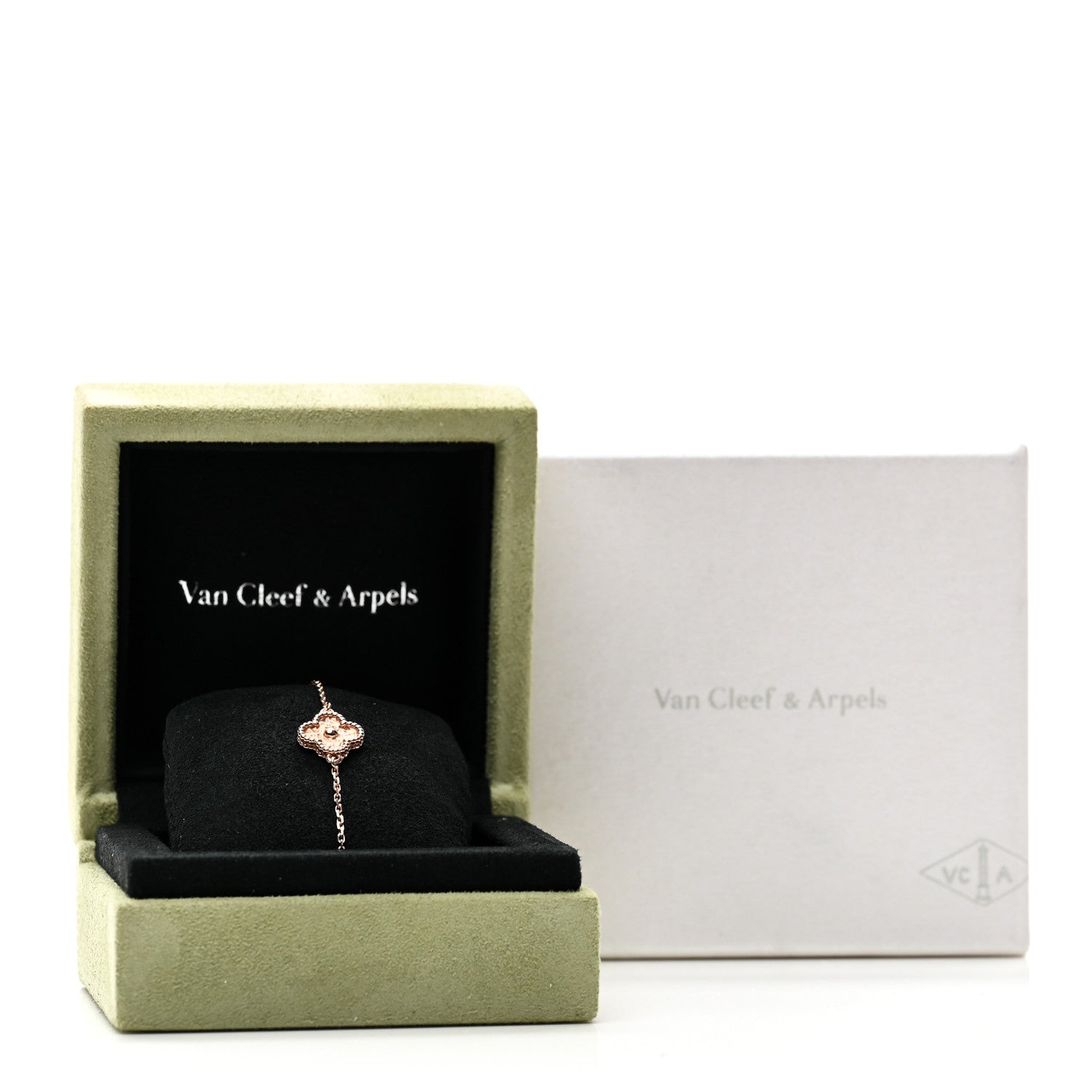 Van Cleef & Arpels 18K Rose Gold Sweet Alhambra Bracelet 4 of 4