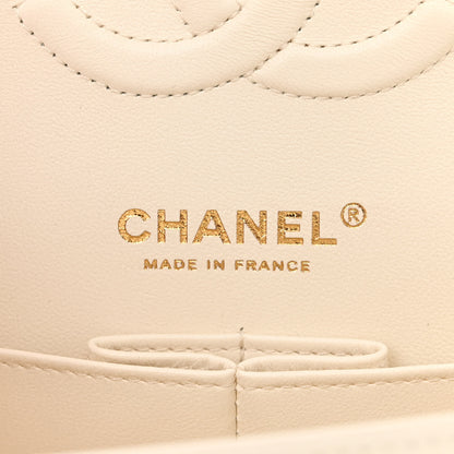 Chanel Caviar Quilted Medium Double Flap White 6 of 11