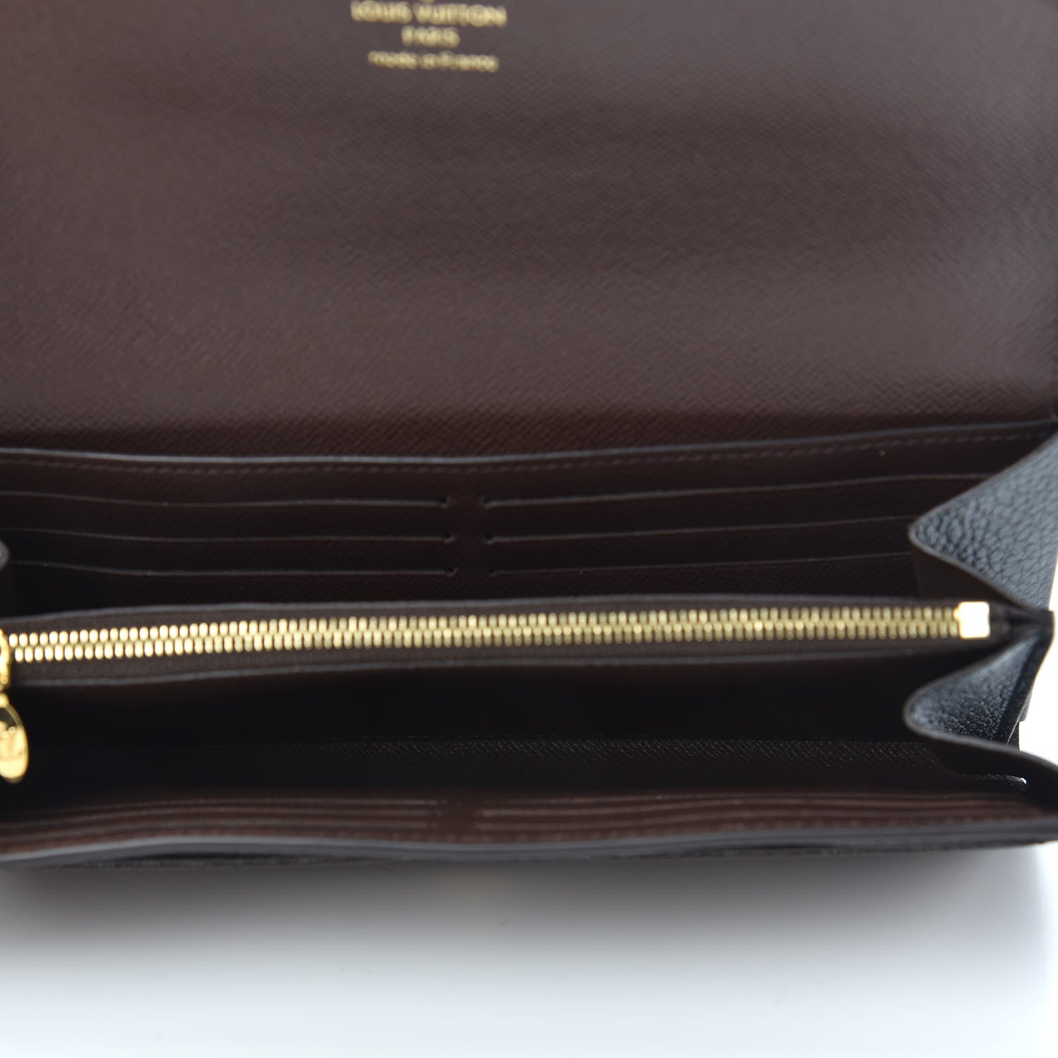 Louis Vuitton Damier Ebene Normandy Wallet Black 5 of 7