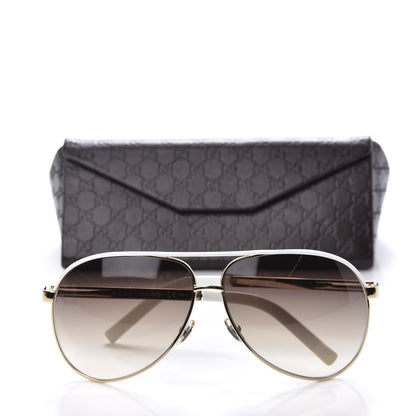 Gucci Aviator Sunglasses GG 1827/S White Gold 7 of 7