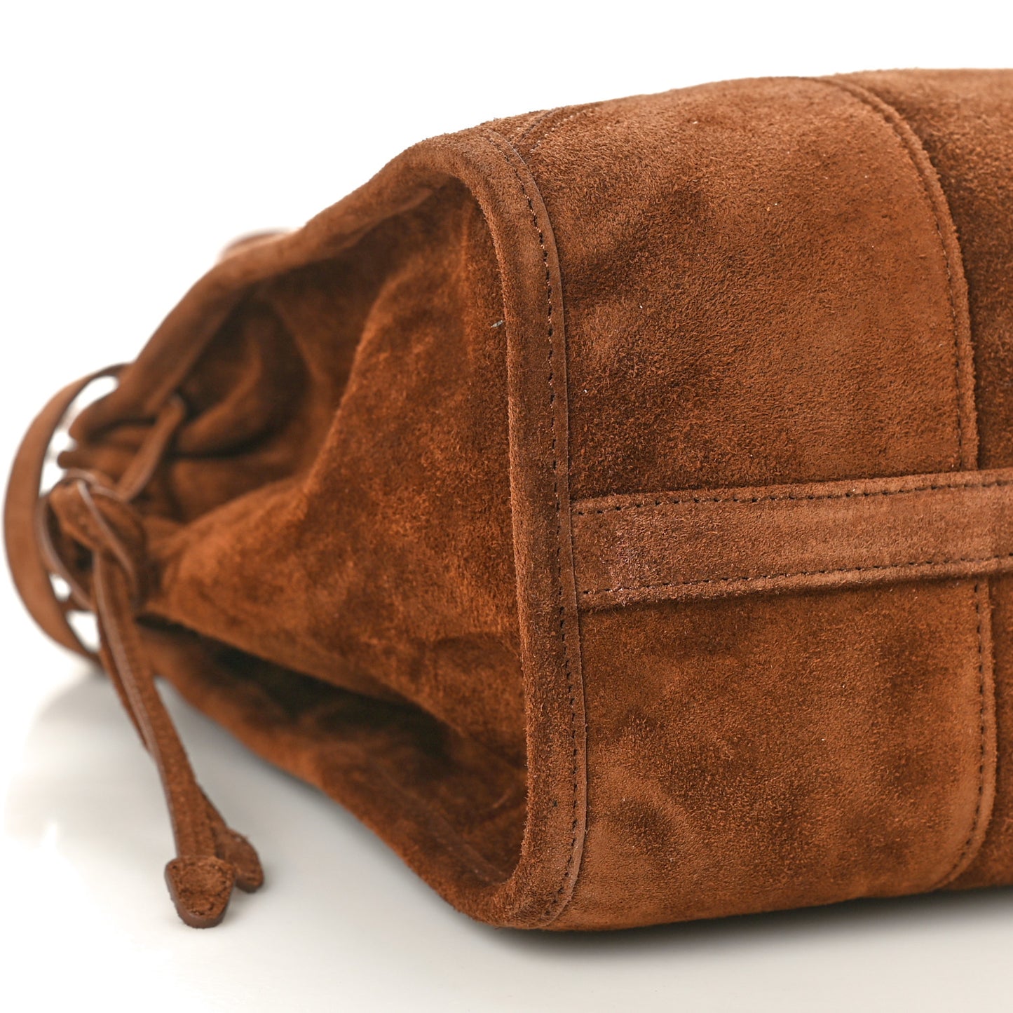 Suede Large Bonnie Shoulder Bag Cocoa Brown