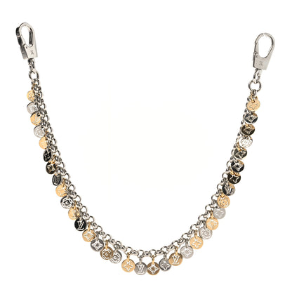 Louis Vuitton Metal Pastilles Key Chain Bag Charm Silver Gold 1 of 3