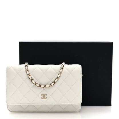 Chanel Caviar Quilted Wallet On Chain WOC White 11 of 11