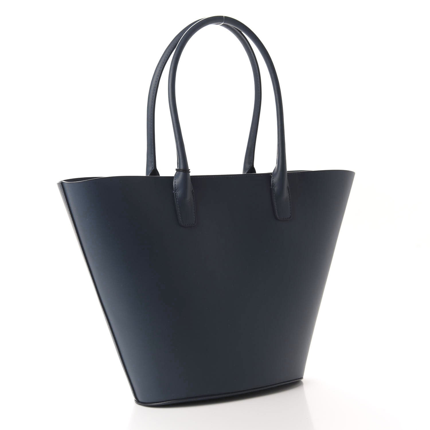 Mansur Gavriel Calfskin Triangle Tote Blu 3 of 9