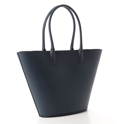Mansur Gavriel Calfskin Triangle Tote Blu 3 of 9