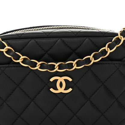 Chanel Lambskin Quilted Camera Bag Black 9 of 12