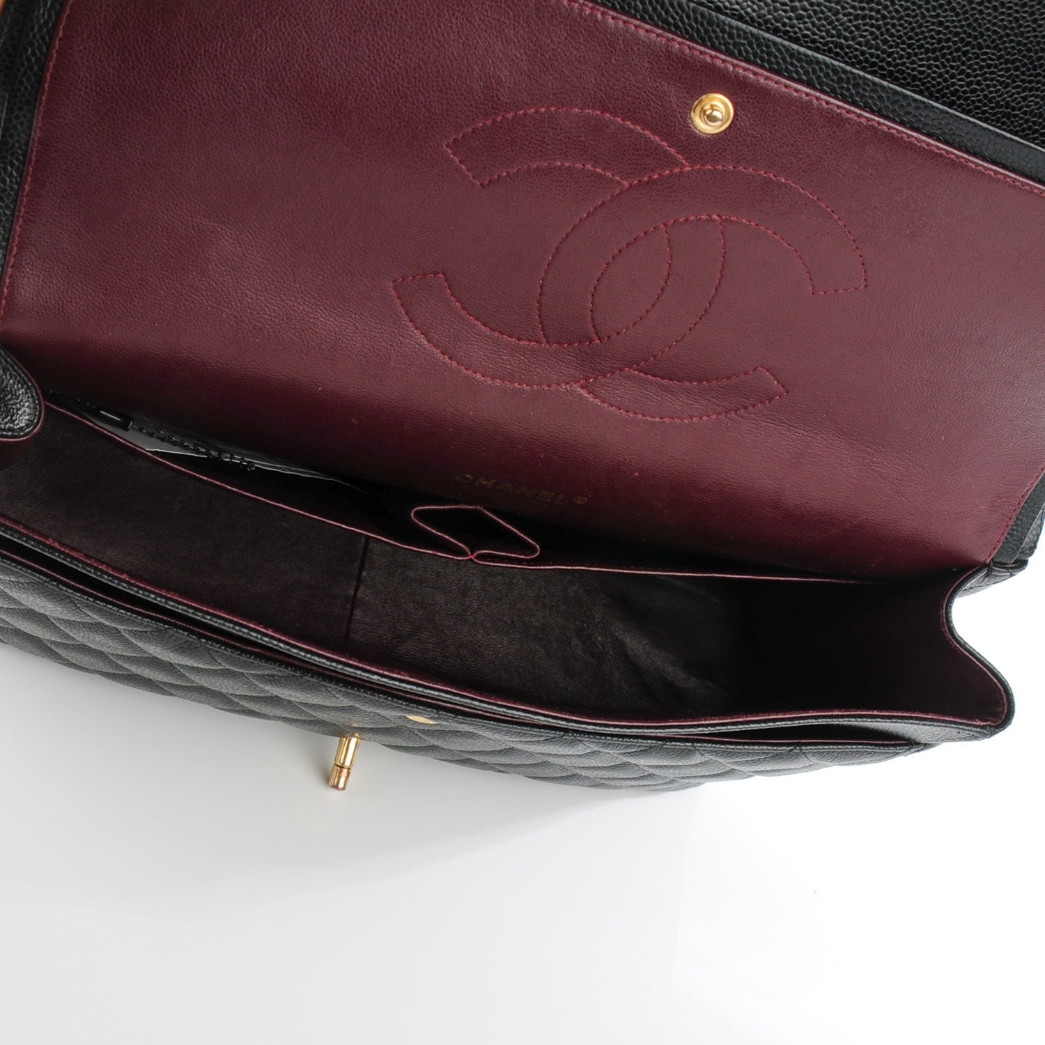Chanel Caviar Quilted Maxi Double Flap Black 6 of 8