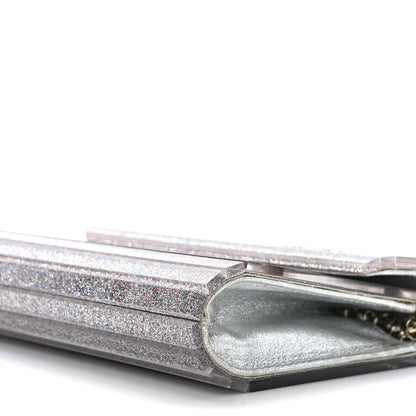Jimmy Choo Acrylic Glitter Micro Candy Clutch Silver 9 of 11