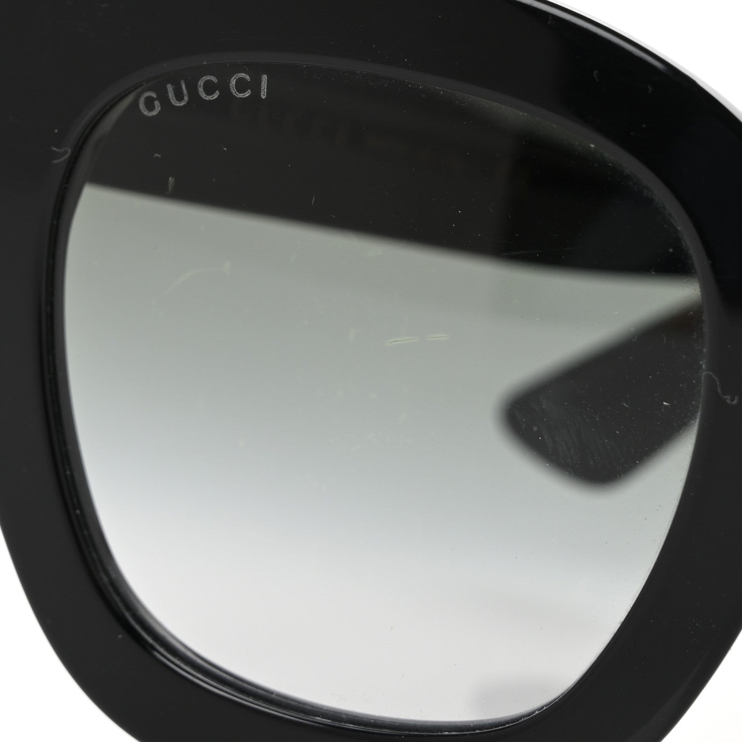 Gucci Acetate Crystal Star Round Frame Sunglasses GG0208S Black 7 of 8
