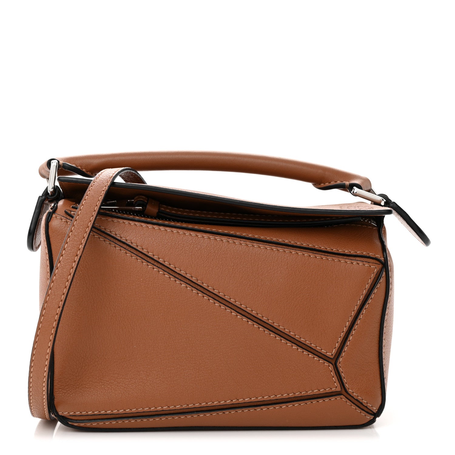 Loewe Calfskin Mini Puzzle Bag Tan 1 of 13