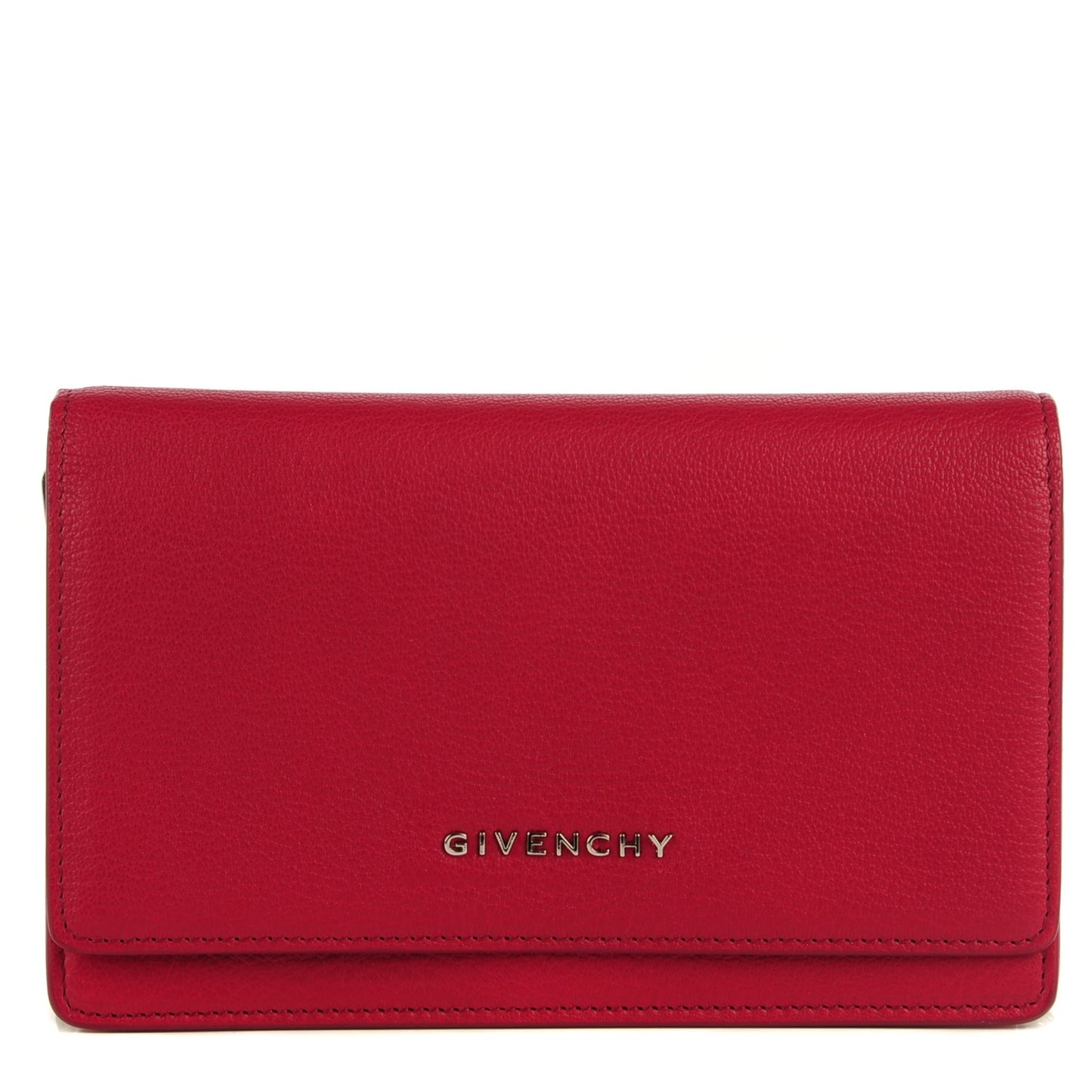 Sugar Goatskin Pandora Chain Wallet Deep Red