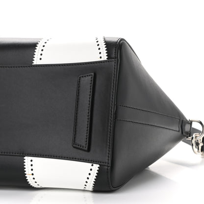 Givenchy Calfskin Brogue Medium Antigona Black White 10 of 11