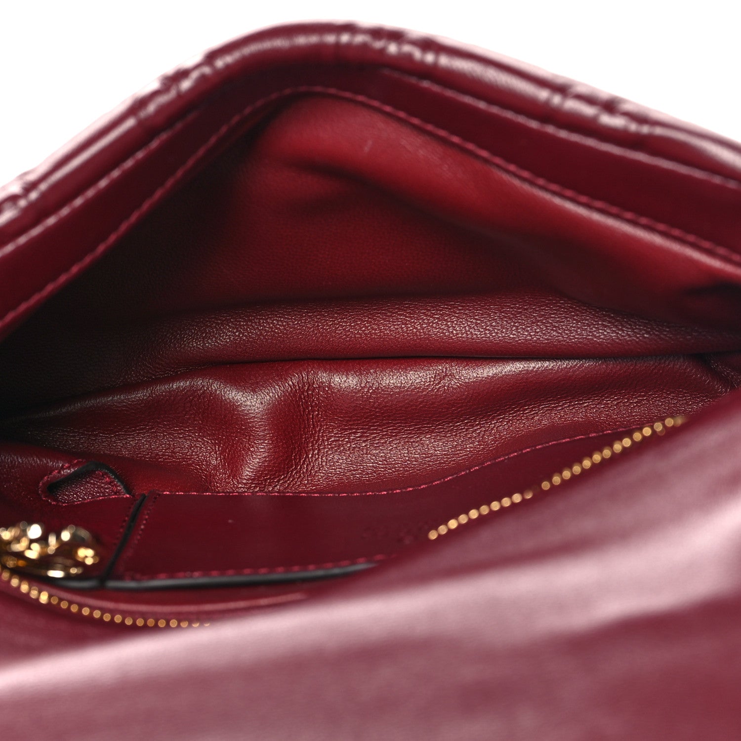 Gucci Lambskin Embossed Mini GG Milano Top Handle Shoulder Bag Rosso Ancora 5 of 10