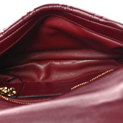 Gucci Lambskin Embossed Mini GG Milano Top Handle Shoulder Bag Rosso Ancora 5 of 10