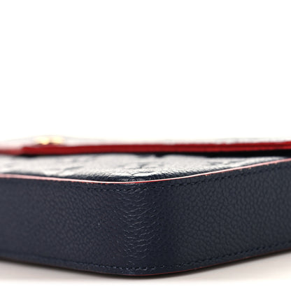 Louis Vuitton Empreinte Pochette Felicie Chain Wallet Marine Rouge 10 of 10