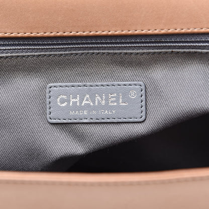 Chanel Lambskin Quilted Large Boy Flap Dark Beige 6 of 22