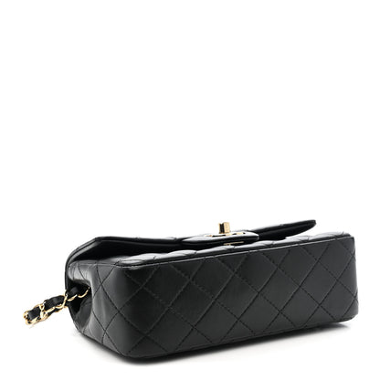 Chanel Lambskin Quilted Mini Rectangular Flap Black 4 of 11