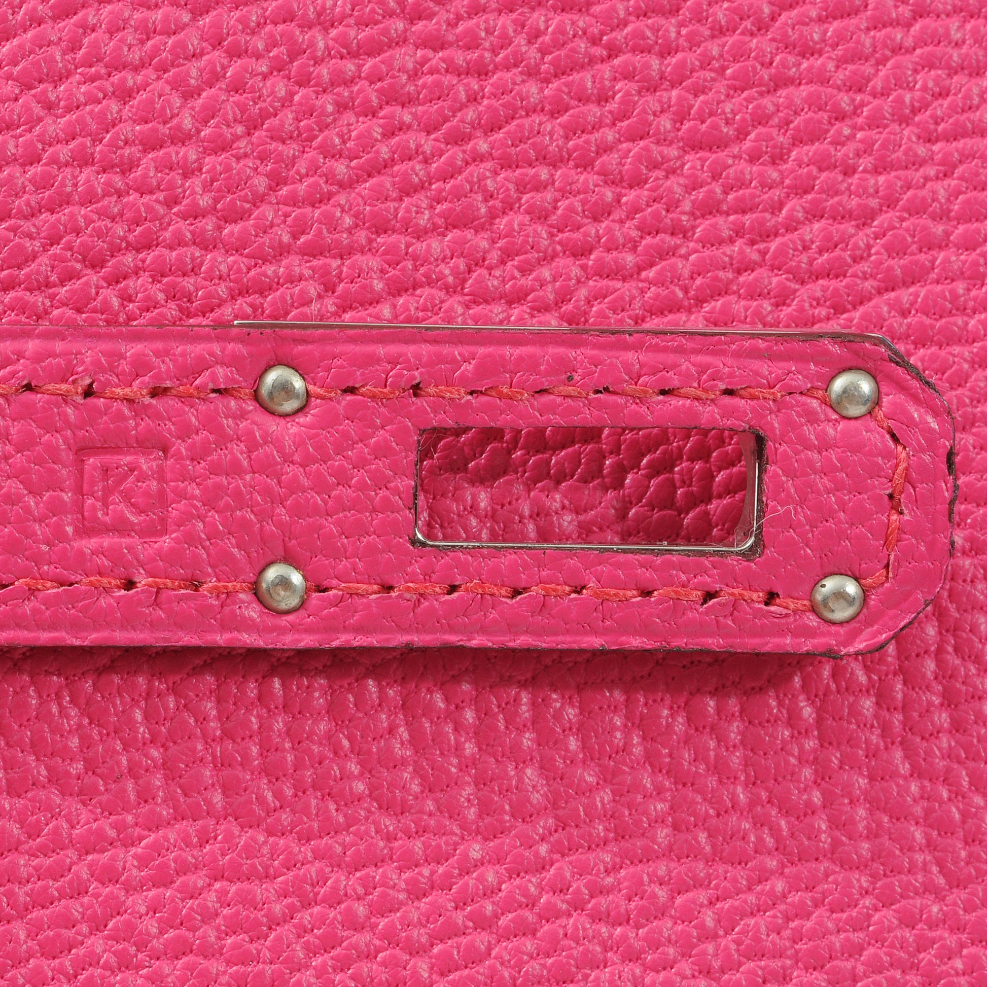 Hermes Chevre Mysore Kelly Compact Wallet Rose Tyrien 7 of 8