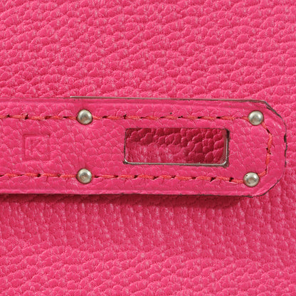Hermes Chevre Mysore Kelly Compact Wallet Rose Tyrien 7 of 8