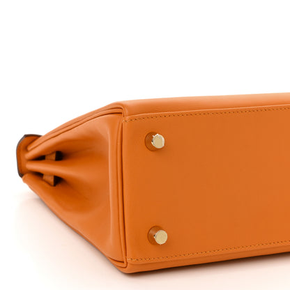 Hermes Swift Kelly Retourne 25 Abricot 9 of 11