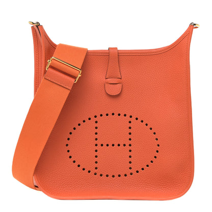 Hermes Taurillon Clemence Evelyne III PM Feu 1 of 11