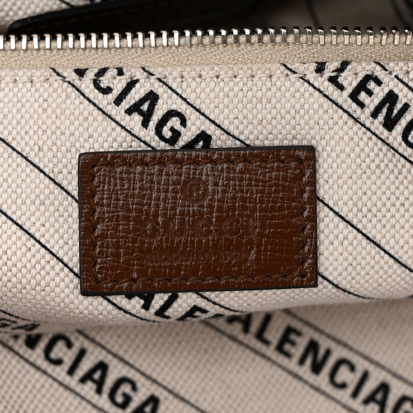 X GUCCI GG Monogram Azalea Calfskin Neo Classic Silver Hardware Medium City Beige Ebony Brown Sugar
