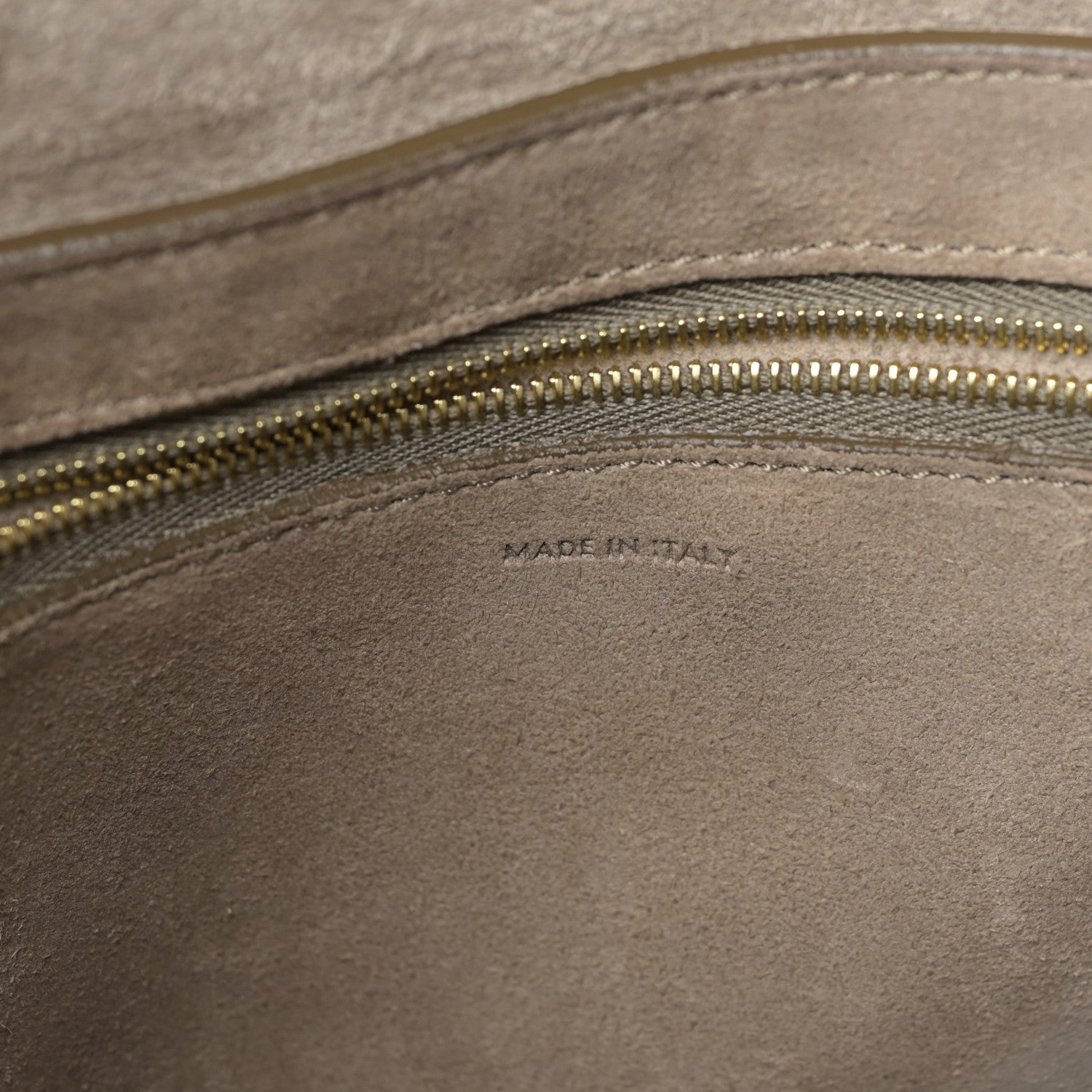 Celine Soft Grained Calfskin Sangle Bucket Bag Taupe 7 of 9