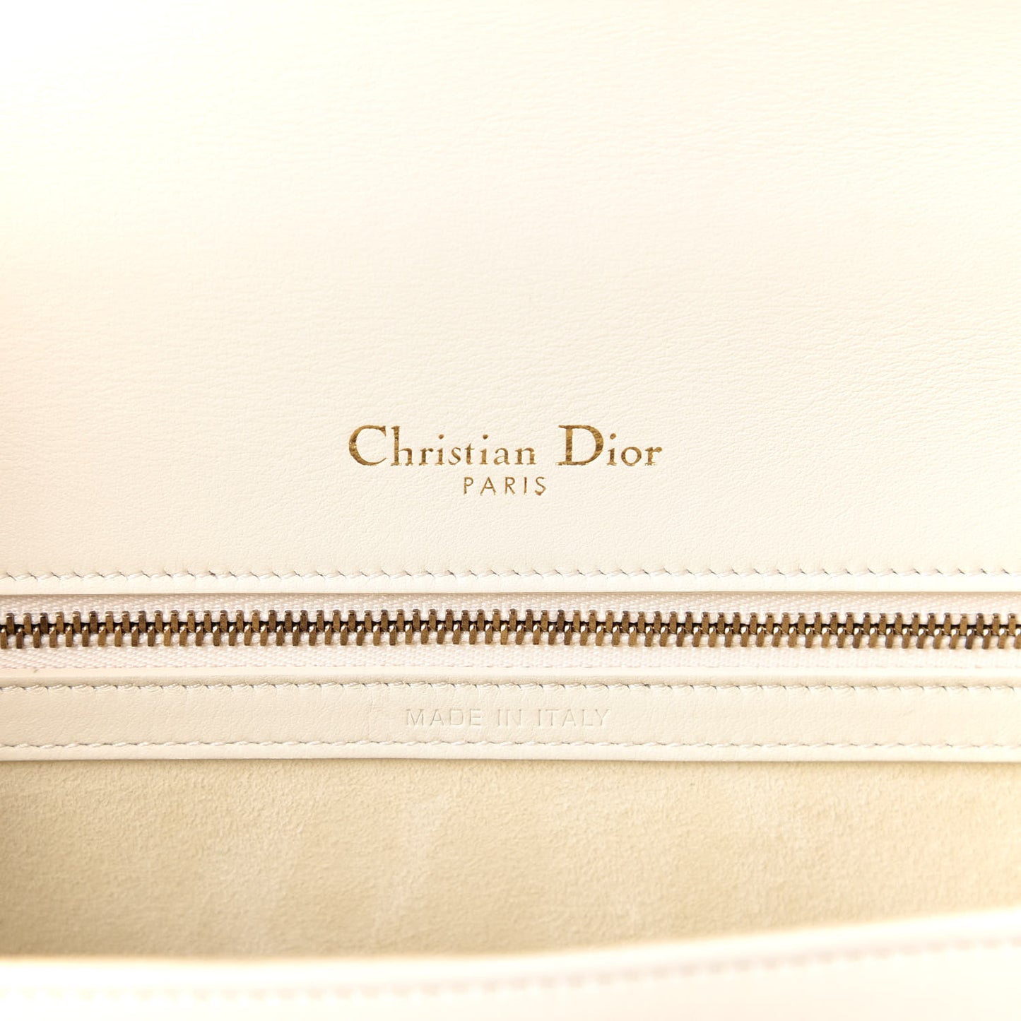 Lambskin Studded Medium Diorama Flap Bag Latte