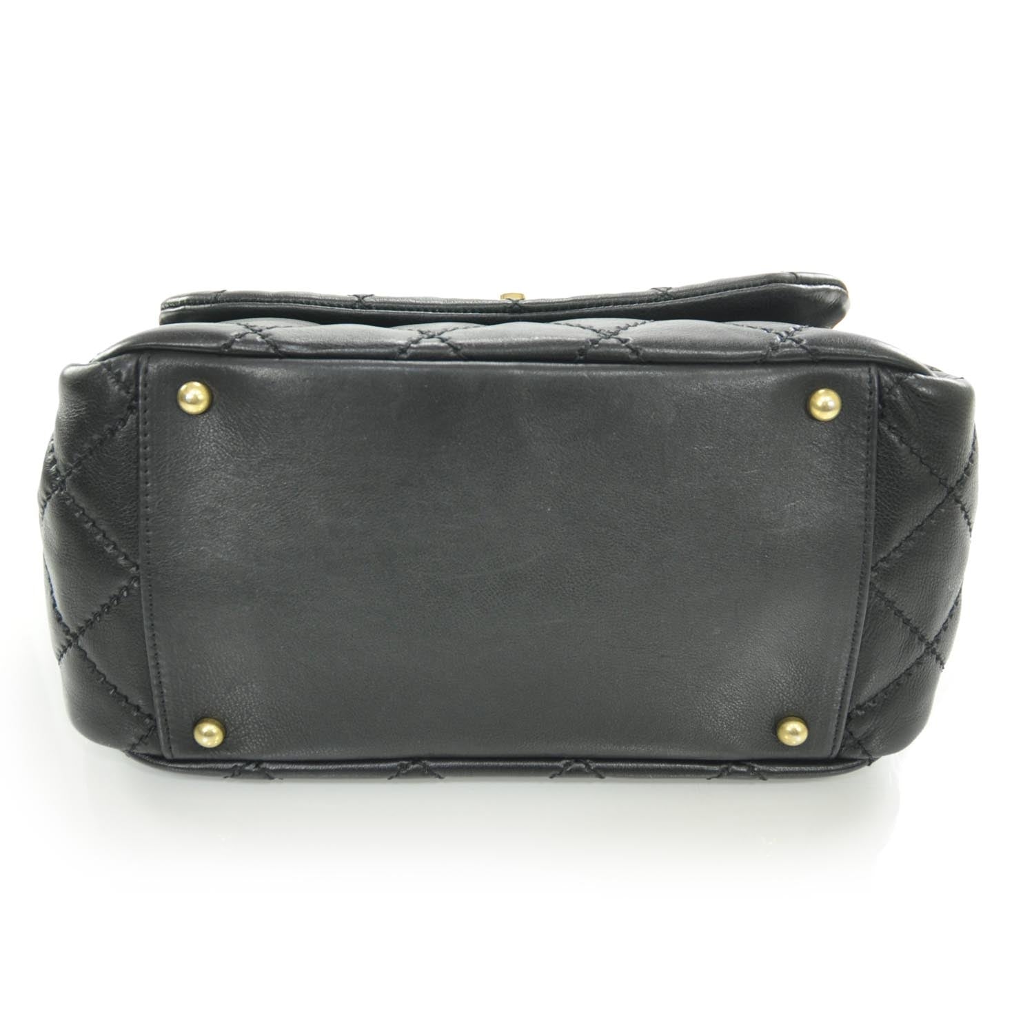 Chanel Calfskin Quilted Retro Chain Flap Black 9 of 9