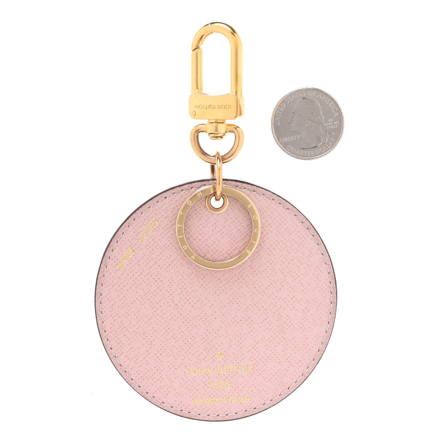 Monogram 2020 Christmas Animation Big Wheel Bag Charm Key Ring Rose Ballerine