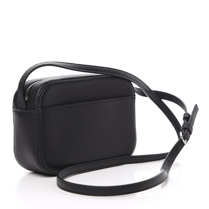 Balenciaga Calfskin Logo XS Everyday Camera Bag Black 3 of 10