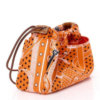 Hermes Barenia Silk Eperons d'Or Fourbi 25 MM Pouch Orange Fauve 3 of 9