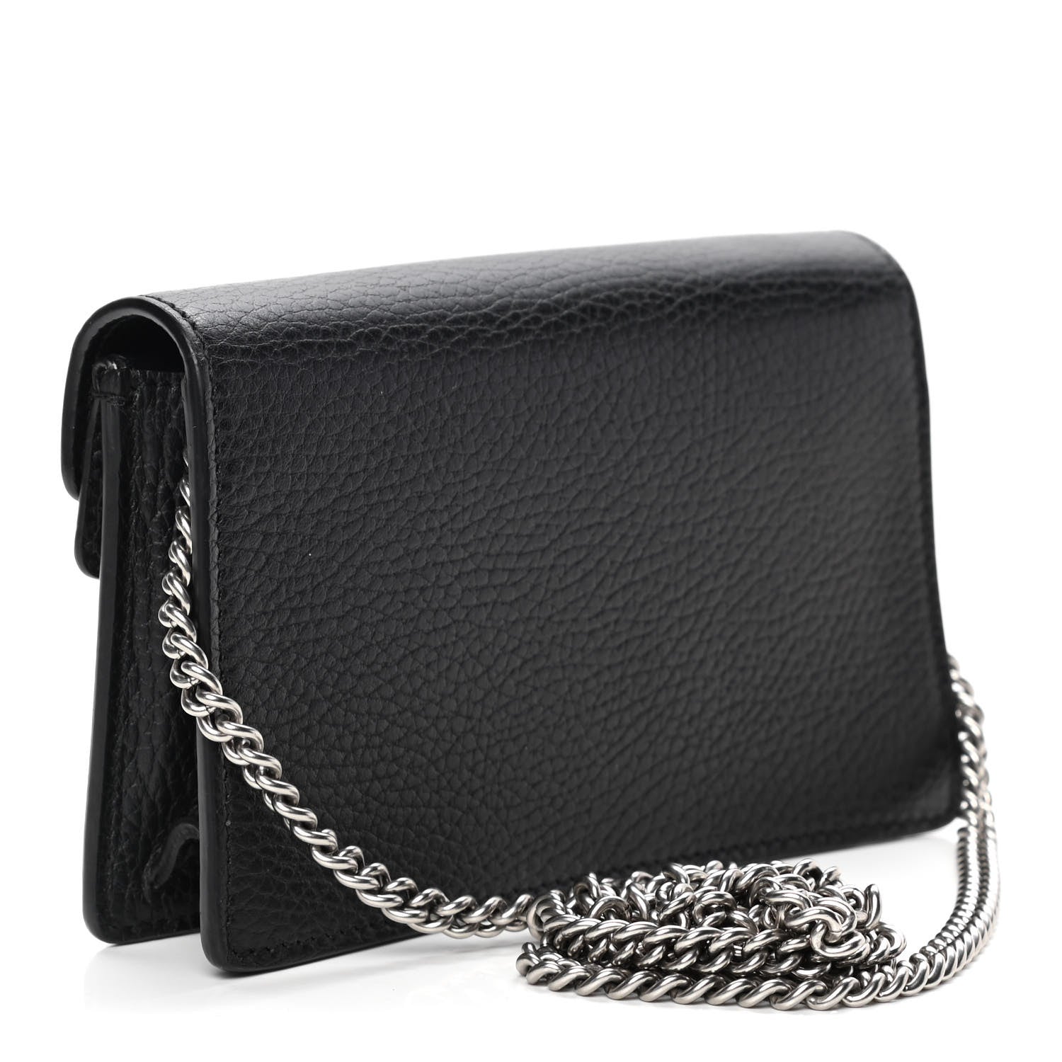 Gucci Calfskin Super Mini Dionysus Shoulder Bag Black 2 of 4
