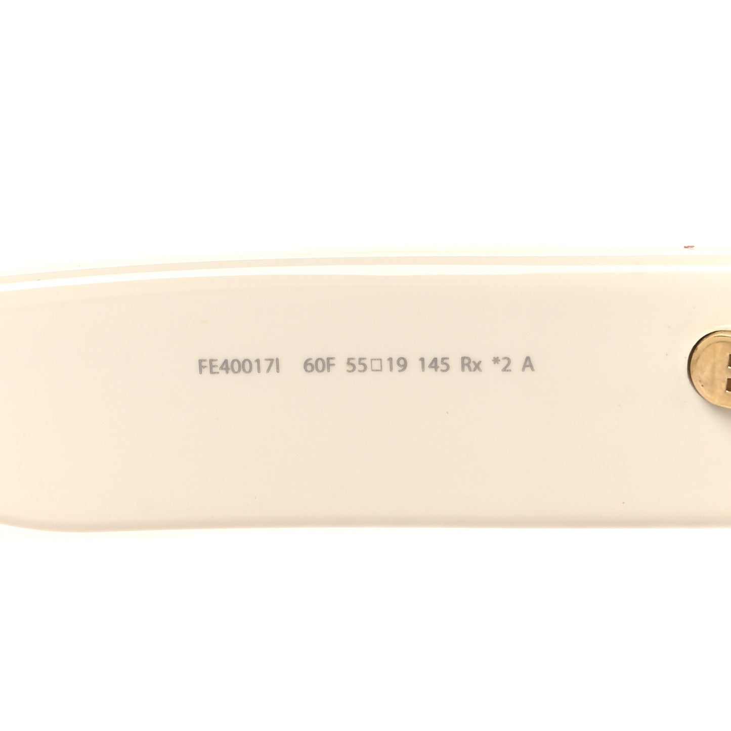 Acetate FF Fendi Butterfly Sunglasses FE40017I White