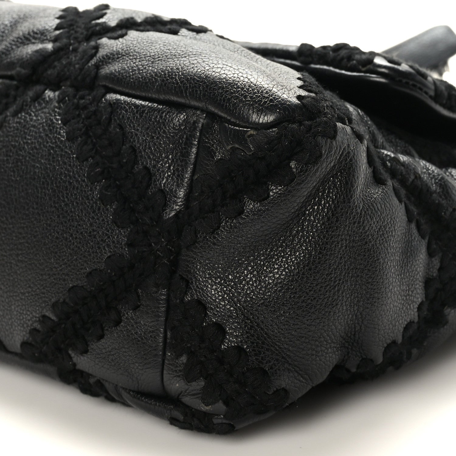 Chanel Calfskin Crochet Medium Chanel 19 Flap Black 9 of 11
