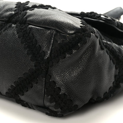 Chanel Calfskin Crochet Medium Chanel 19 Flap Black 9 of 11