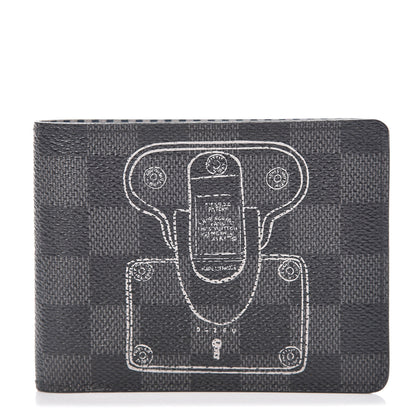 Louis Vuitton Damier Graphite Trunks and Locks Multiple Wallet 1 of 6