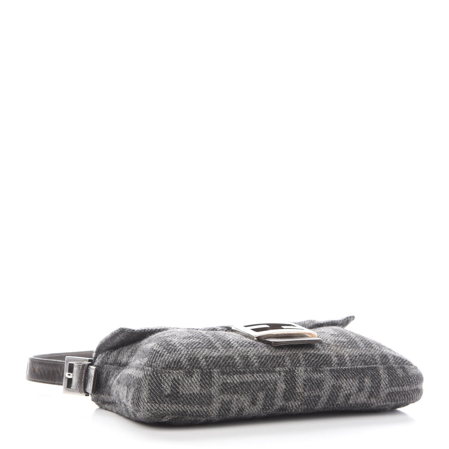 Fendi Wool Zucca Baguette Grey 4 of 10