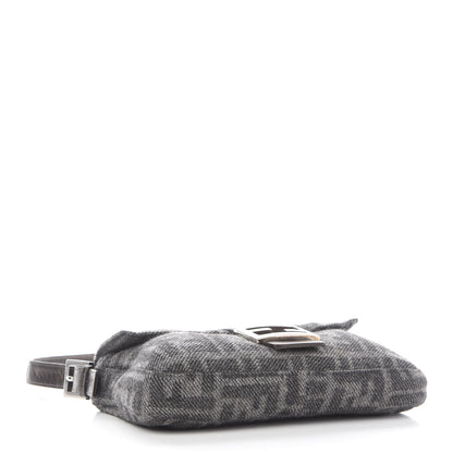 Fendi Wool Zucca Baguette Grey 4 of 10