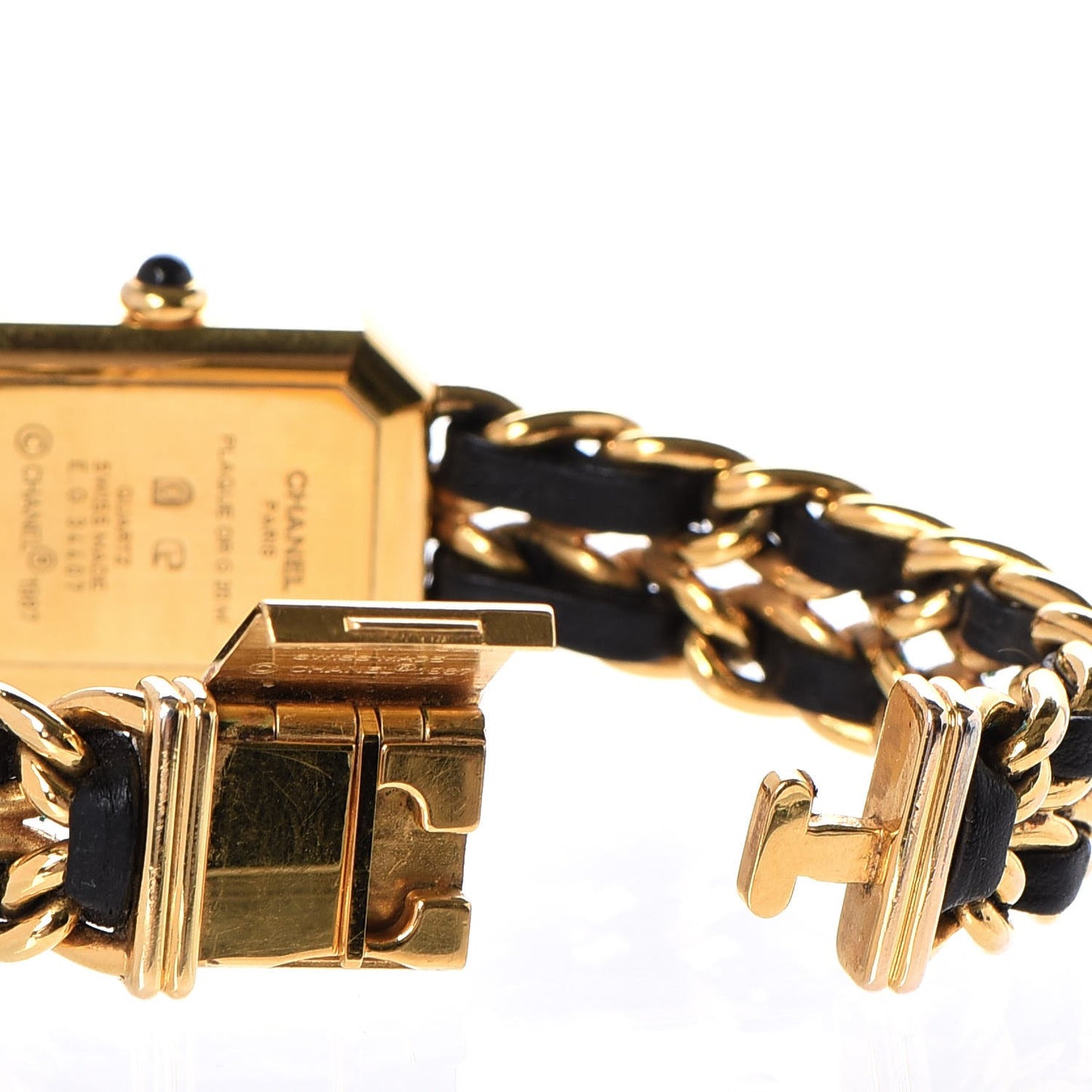 Stainless Steel Lambskin 20mm Chain Premiere Quartz Watch Gold M
