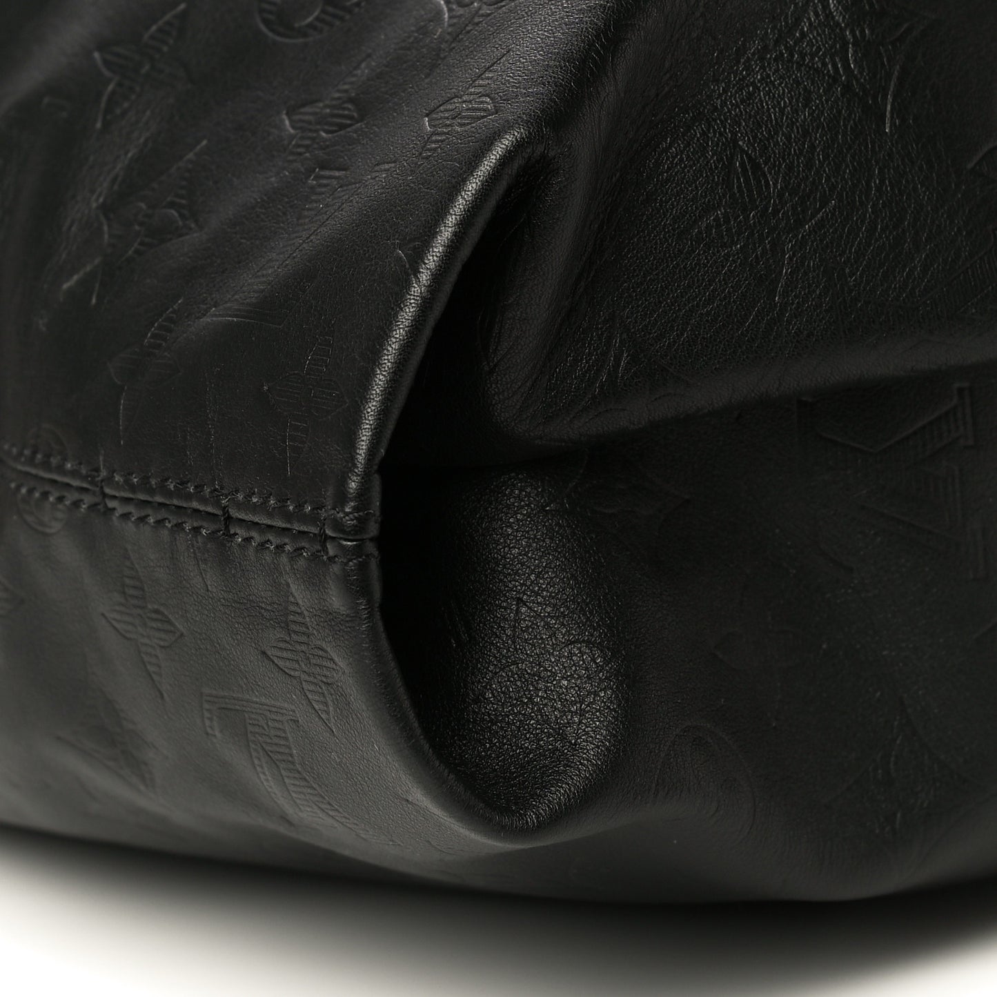 Calfskin Monogram Shadow Tote Black