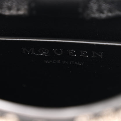Alexander McQueen Lambskin Embellished Crystal Mini T-Bar Bag Black 6 of 10