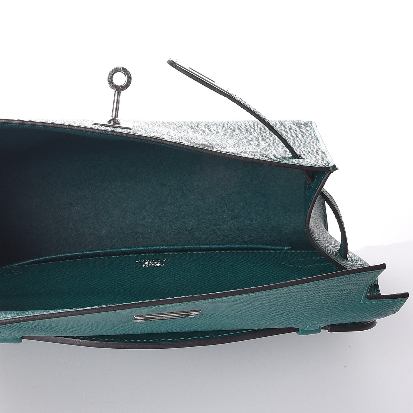Epsom Kelly Pochette Clutch Malachite