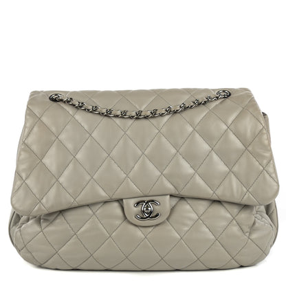 Chanel Lambskin Quilted 3 Maxi Flap Bag Grey 1 of 9
