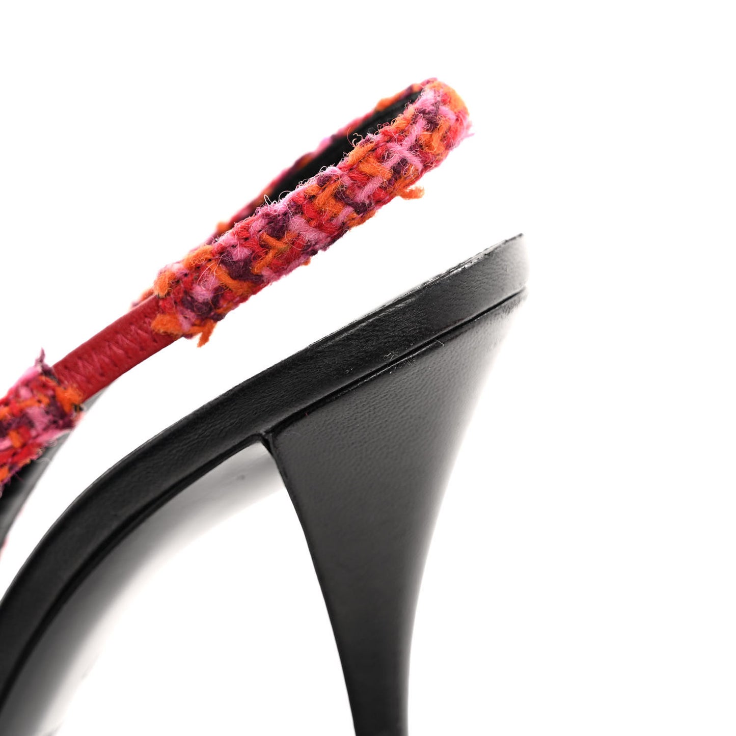 Tweed Cap Toe Vesper Slingback Pumps 37 Pink